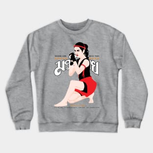 Kick Boxing girl Crewneck Sweatshirt